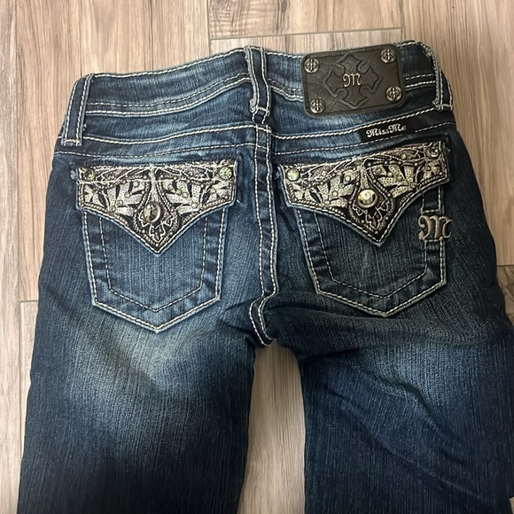 Kids Miss Me Skinny Blingy Jeans - Size 8 - Picture 3 of 5